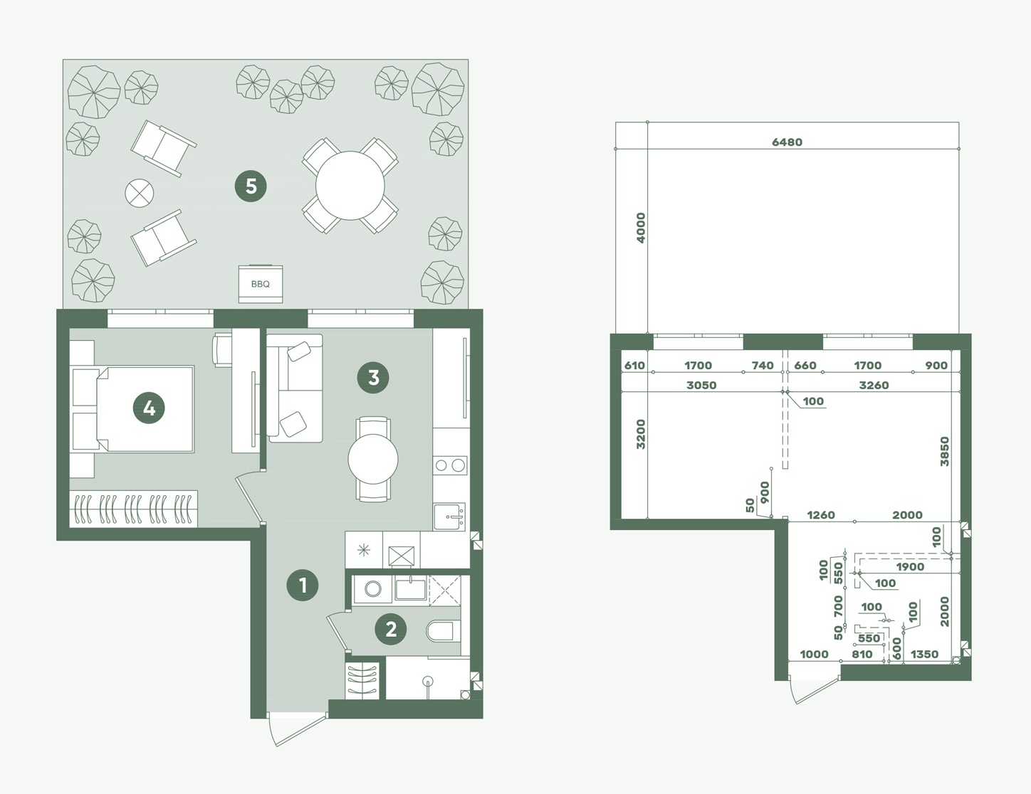 Планування: Квартира 38,58 м²
