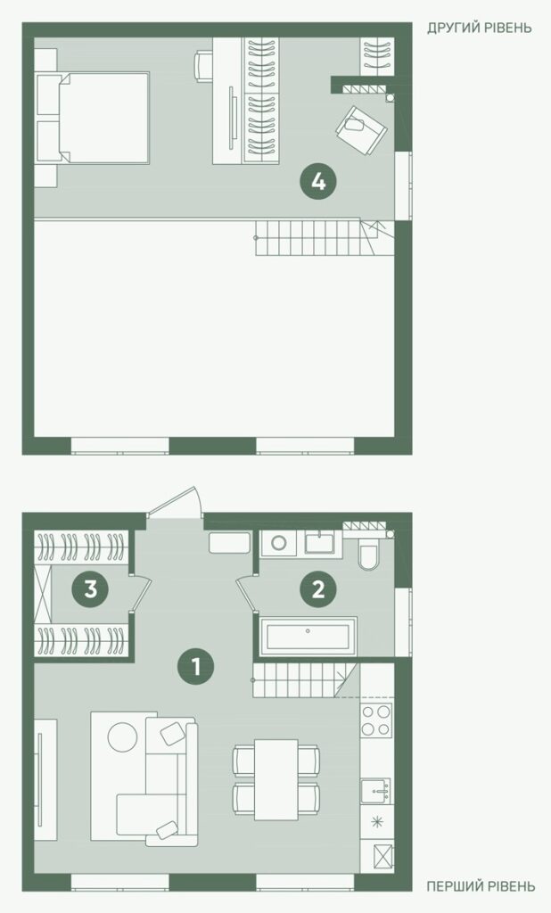 Планування: Квартира 57,70 м²