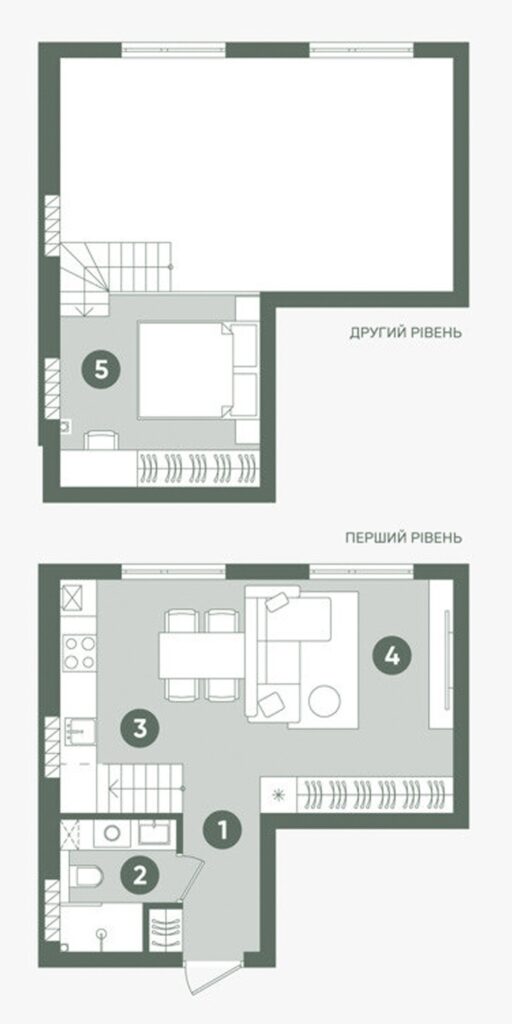 Планування: Квартира 42,10 м²