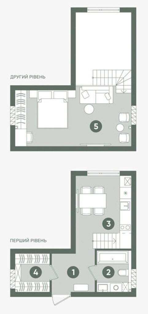 Планування: Квартира 43,20 м²